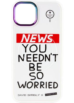 Tpu+pc чехол funny pictures with magsafe для apple iphone 12 pro / 12 (6.1")