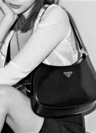 Женская сумка prada cleo black2 фото