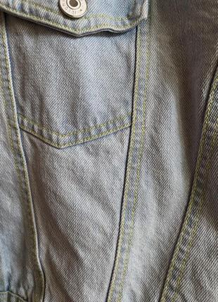 Очень красивый джинсовый пиджак4 фото