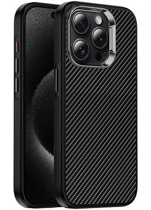 Чехол tpu+pc carbon with magsafe для apple iphone 13 pro max (6.7")