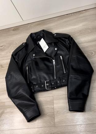 Косуха zara s m размер женская куртка кожаная лежанка курточка