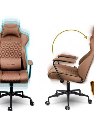 Офісне крісло sofotel werona - 2582 коричневе крісло директора7 фото