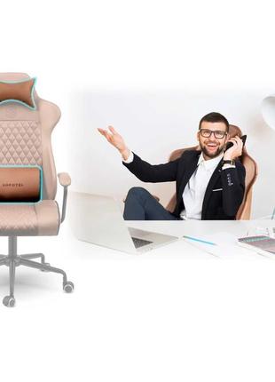 Офісне крісло sofotel werona - 2582 коричневе крісло директора9 фото