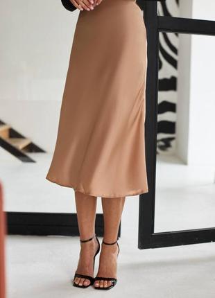 Трендовая юбка из шелка🔥супер качество 
💥+ большой размер юбка шелк5 фото