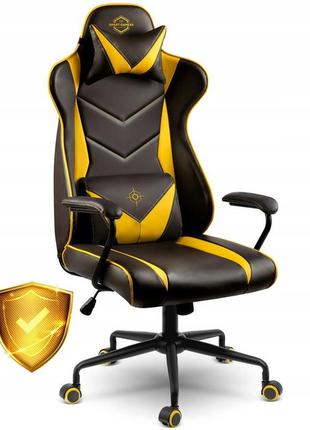 Ігрове комп'ютерне крісло sofotel blitzcrank - 2592 геймерське крісло жовто-чорне2 фото