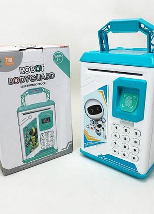 Копилка робот для купюр и монет со световым и звуковым эффектом копилка робот