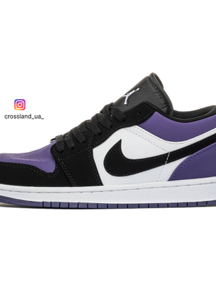 Кроссовки nike air jordan 1 retro low 'violet'