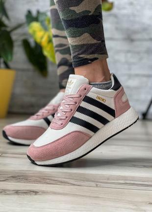 Sale! зимние женские кроссовки adidas iniki розовые2 фото