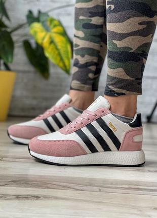 Sale! зимние женские кроссовки adidas iniki розовые3 фото