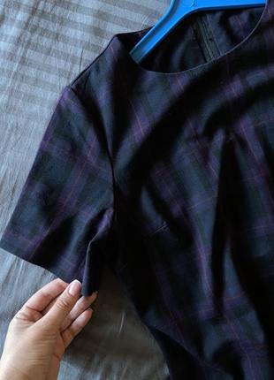 Сукня в клітинку, сукня з коротким рукавом