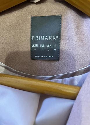 Пальто primark. в пудровом цвете5 фото