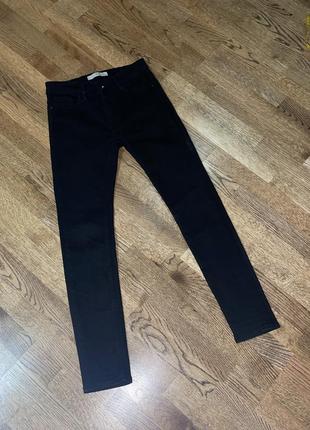 Джинси jude skinny fit mango, чорні