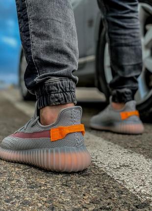 Кросівки чоловічі adidas yeeze boost 350 сірі4 фото