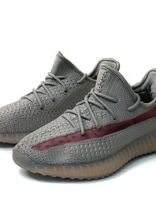 Кроссовки мужские adidas yeeze boost 350 серые8 фото