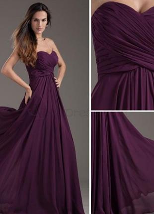 Сукня фіолетова на випускний/ плаття подружки нареченої
