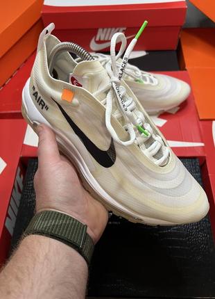 Чоловічі кросівки nike air max 97 off-white1 фото