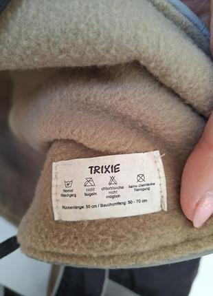 Накидка trixie, попона, курточка на флісі для собак4 фото