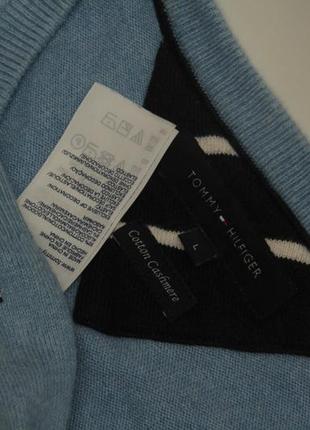 Tommy hilfiger рр l свитер из хлопка pima и кашемира cotton cashmere3 фото