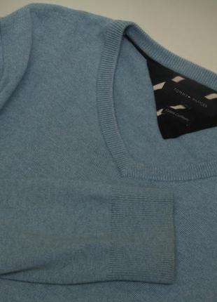 Tommy hilfiger рр l свитер из хлопка pima и кашемира cotton cashmere6 фото