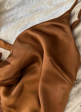 Платье атласное h&amp;m 3
