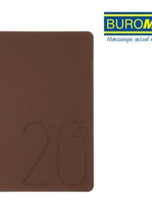 Діловий щод. дат.2025 а5 buromax 2127-51 steel 336арк. бронза штучна шкіра(1)
