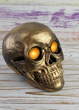 Череп світильник настільний s 13296 (золото антік)