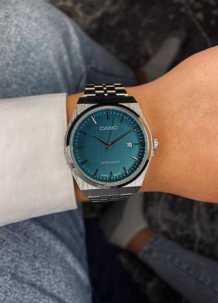 Годинник наручний кварцовий casio чоловічий срібний