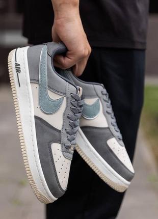 Чоловічі кросівки nike air force grey white