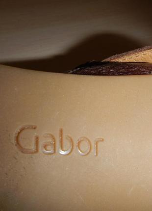 Кожаные босоножки gabor р. 38(25,5 см)7 фото