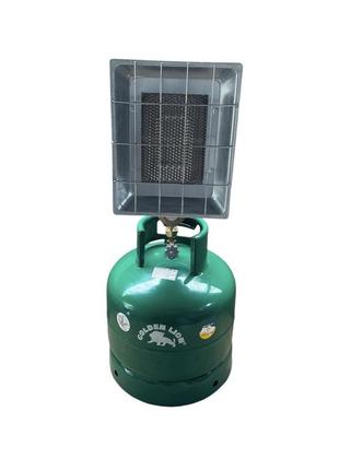 Газовый обогреватель orgaz sb649 2.8 квт + баллон rudyy 15л в комплекте + горелка на...