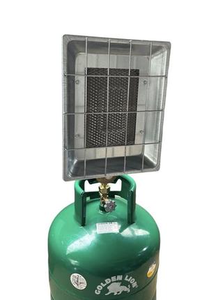 Газовый обогреватель orgaz sb649 2.8 квт + баллон rudyy 15л в комплекте + горелка на...