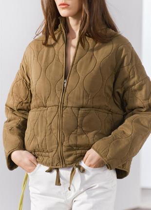 Стеганая куртка — zw collection zara