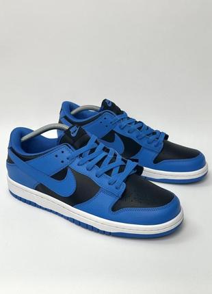 Кроссовки nike sb dunk (blue & black)8 фото