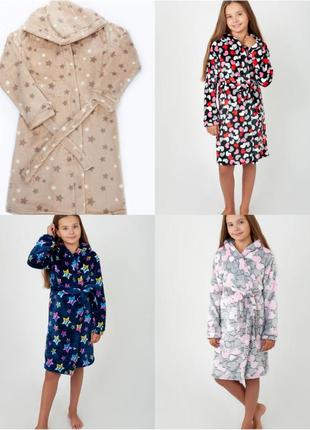 Махровий халат плюшевий, махровий халат підлітковий, теплий халат для дівчат, махровый халат плюшевый,