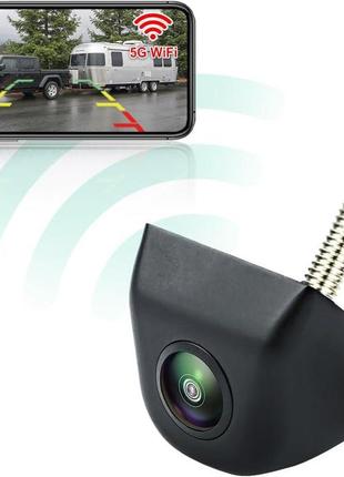 Автомобильная камера заднего вида 5g wifi greenauto 720p hd мини-автокамера беспроводная универсальная парковк
