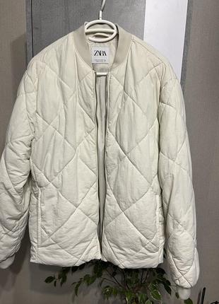 Бомбер, стеганая куртка zara