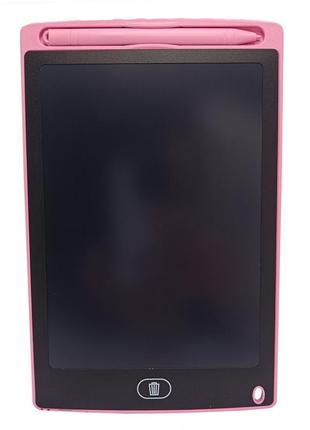 Дитячий ігровий планшет для малювання lcd екран "месники" zb-101 pink