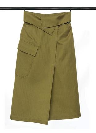 Хлопковая юбка-миди kenzo (34, 36, 38, 40) оригинал3 фото