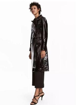 H&m тренч из натуральной кожи7 фото