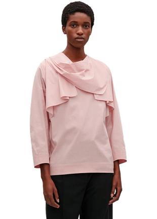 Фирменная, красивая, стильная,оригинал,натуральная,коттоновая, пудровая, нежно розовая блузка