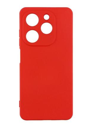 Чехол с рамкой камеры silicone cover a tecno spark 20c red