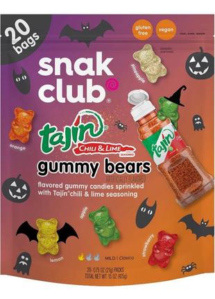 Мармелад snak club tajin gummy bears chili lime 20s 425g