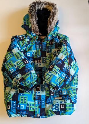 Зимняя куртка lenne 86+6, в подарок шапка и перчатки