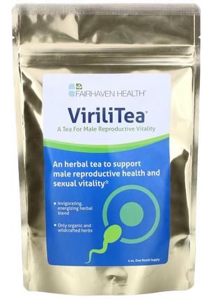 Чай, репродуктивне здоров'я чоловіків, virilitea for men, fairhaven health, 113 гр.