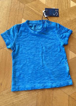 Футболка летняя синяя на мальчика от итальянского производителя street gang