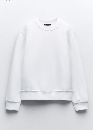 Свитшот белый zara l
