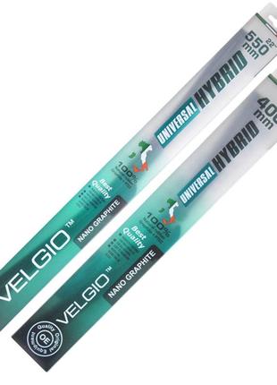 Комплект щеток стеклоочистителей гибридных velgio universal hybrid для renault dokker с 2015 dm-11