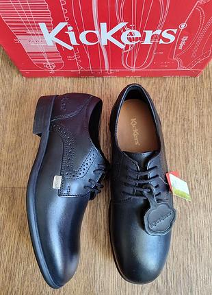 Шкільні туфлі kickers розмір 34 з натуральної шкіри