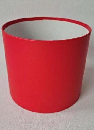 Червона капелюшна коробка (16х14 см) для створення розкішних мильних композицій