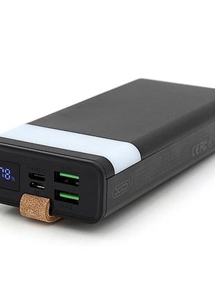 Повербанк power bank xo-pr1129 20000mah,flashlight,input:(micro,type-c), output:(2хusb,type-c), qc22.5w/pd20w,